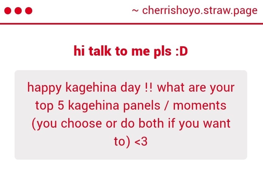 cherrishoyo's tweet photo. happy belated kagehina day <33 

omg its so hard to select just 5 but i'll make a thread below!! its a mixture of panels + moments heheh https://t.co/u5sCprWjJy