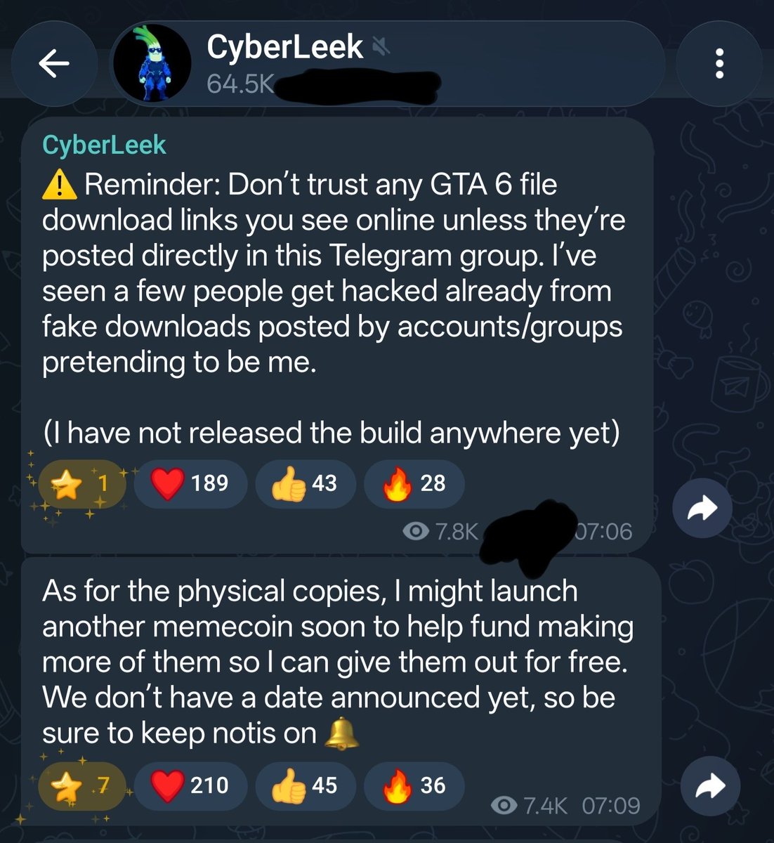 3Beerman's tweet photo. @RickyRay666 @Cyb3rL33k He's not Cyberleek, he's just a scammer taking advantage of the profile picture of a leek. He has rug-pulled at least 5 memecoins, surely more, and here you can see another one is coming. It's not possible to create PS5 discs since they have a private key (if It was possible[1/2] https://t.co/d3rCvJ05Fg