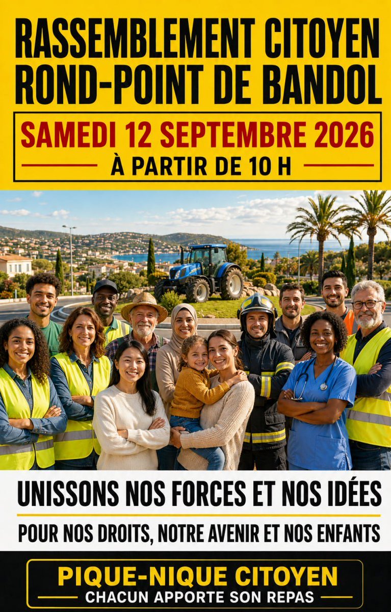 Pierrot30941941's tweet photo. #giletsjaunes #bandol 12 septembre https://t.co/OwNJdwkA8C