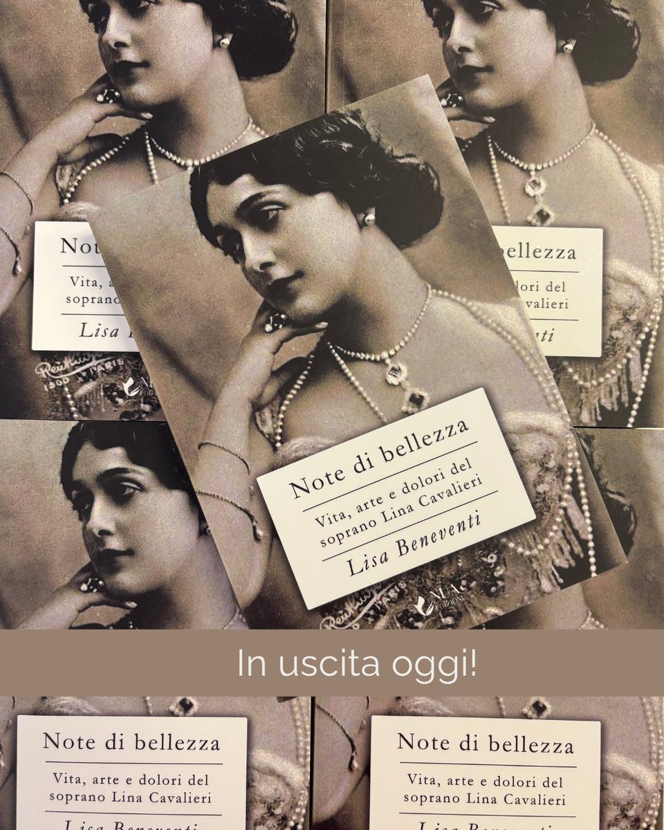 NuaEdizioni's tweet photo. โจ ร uscito โNote di bellezzaโ di Lisa Beneventi.
Lina Cavalieri: diva, artista, donna libera. Dietro il mito, una vita di talento, passioni, ferite e ambizione.
๐ Da oggi in libreria e negli store online.
#NuaEdizioni #NoteDiBellezza #LinaCavalieri https://t.co/2ckBLGm7RQ