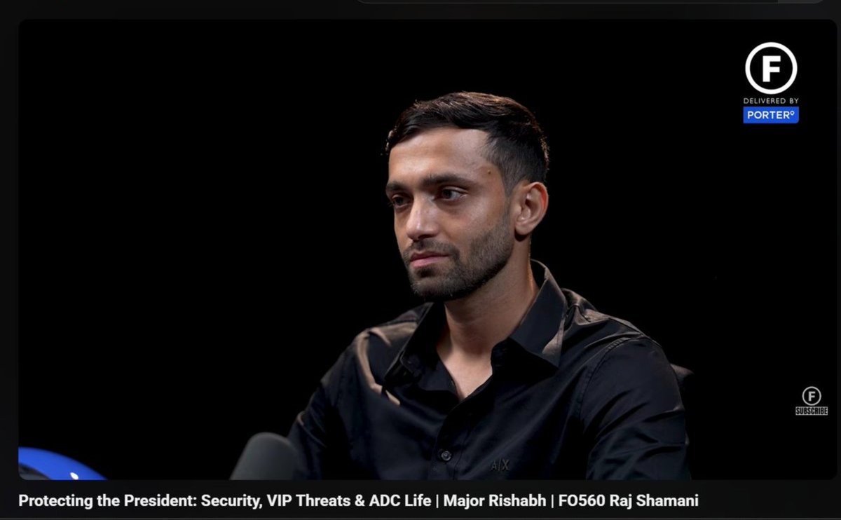 SnehaYadav_031's tweet photo. Was a fan of the looks, personality and behaviour from  instagram edits.
Saw him speaking for 2 hours and respect hits different.

Major Rishabh Singh Sambyal

- Born and raised in Samba, Jammu, in a Dogra Rajput family with a military legacy.

- Cleared the NDA exam in 2013"
Commissioned into the Jat Regiment, led the winning contingent at the 2021 Republic Day Parade.

-Volunteered for 4 Para Special Forces- "The Daggers", one of the toughest selections in the world.

-Earned the Balidaan Badge, given only to a few.

-Became Aide-de-Camp to the President of India, Draupadi Murmu.

-Went viral for quiet gestures: an umbrella in the rain, a handkerchief offered without a word, standing still through long ceremonies, situational awareness.

Called a "national crush" by the internet, but never once broke his composure.

Took premature retirement in August 2026, closing one chapter with the same discipline he started with.

Respect and Admiration for him.
