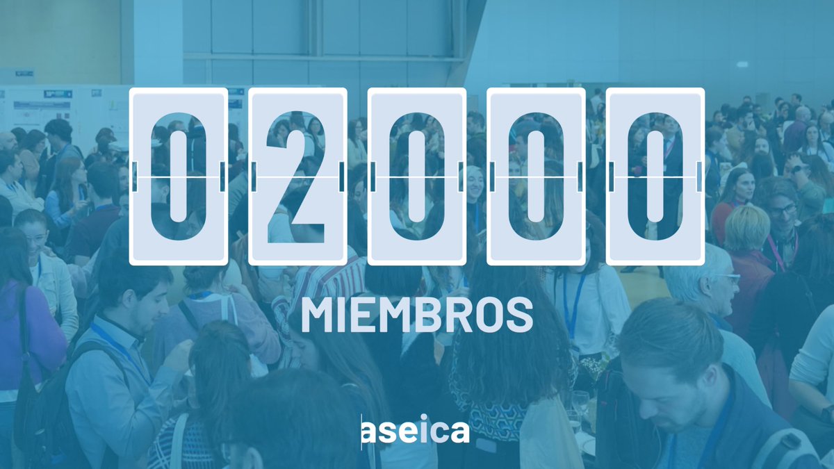 ASEICAnews's tweet photo. 🎉 ¡Ya somos 2.000 socios y socias en ASEICA!

Una comunidad que conecta investigación básica, clínica y traslacional para avanzar frente al cáncer.

Gracias por hacerlo posible. Próximo objetivo: ¡2.500! https://t.co/ZjBgmEZTRN
