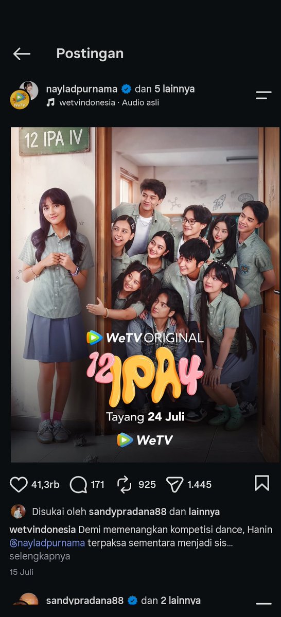 BibbbibBlueming's tweet photo. star beneran deh ni series sebagus itu ngingetin masa² SMA banget .. visualnya juga cakep-cakep 🥹
@starfess https://t.co/kpbo5ckye1