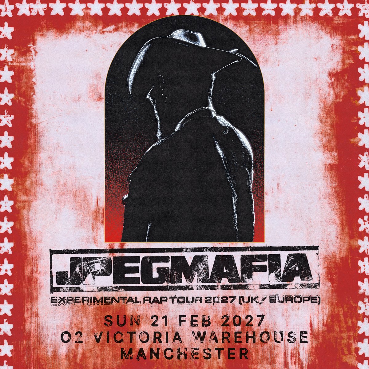 O2VicWarehouse's tweet photo. ON SALE: American rapper, singer, and record producer JPEGMAFIA
heads to #O2VictoriaWarehouseManchester Sun 21 Feb 

Get tickets now via: https://t.co/B01cZLUdQw https://t.co/BNvTphlvny