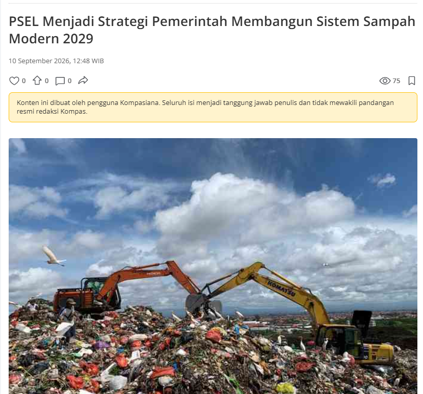 duitnegara's tweet photo. saya setuju sama statement PSEL jadi strategi pengolahan sampah modern. Gimana ngga?sampah pasti tiap hari kita produksi tapi selama ini kita tidak ada penanganan yg layak. Pengolahan sampah jd energi listrik ini seperti menyelesaikan masalah dari akarnya
https://t.co/FGBJo8jm1E https://t.co/f1er1L6sNI