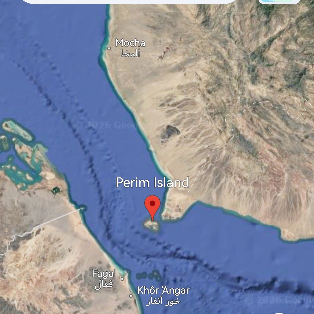 Osint613's tweet photo. The Houthis have seized control of Bab-el-Mandeb as government forces withdraw from Perim island in the strait. - i24NEWS https://t.co/gh71Ucn6wN
