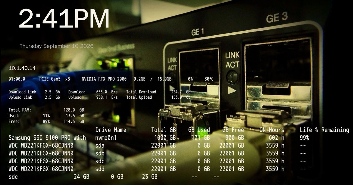 ZimaSpace's tweet photo. The community has been taken over by zima-display lately 😂 Everyone’s going wild DIYing their own dashboards — system stats, custom backgrounds, different layouts… it’s getting seriously fun.
Haven’t made yours yet? You should definitely give it a try.

#ZimaOS #SelfHosting #Homelab #DIY #ZimaDisplay