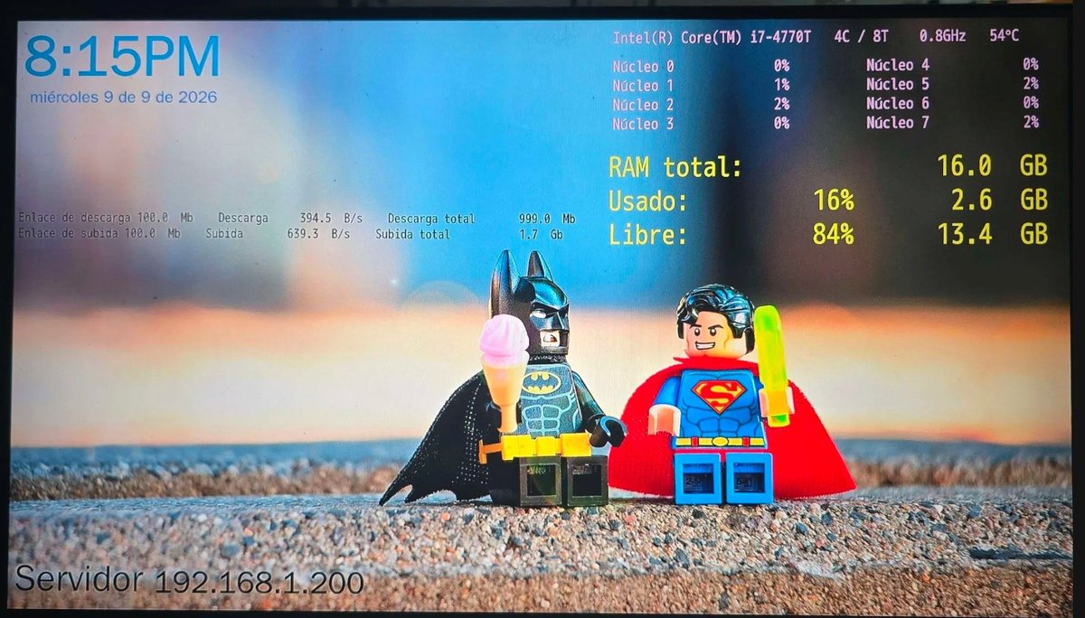 ZimaSpace's tweet photo. The community has been taken over by zima-display lately 😂 Everyone’s going wild DIYing their own dashboards — system stats, custom backgrounds, different layouts… it’s getting seriously fun.
Haven’t made yours yet? You should definitely give it a try.

#ZimaOS #SelfHosting #Homelab #DIY #ZimaDisplay