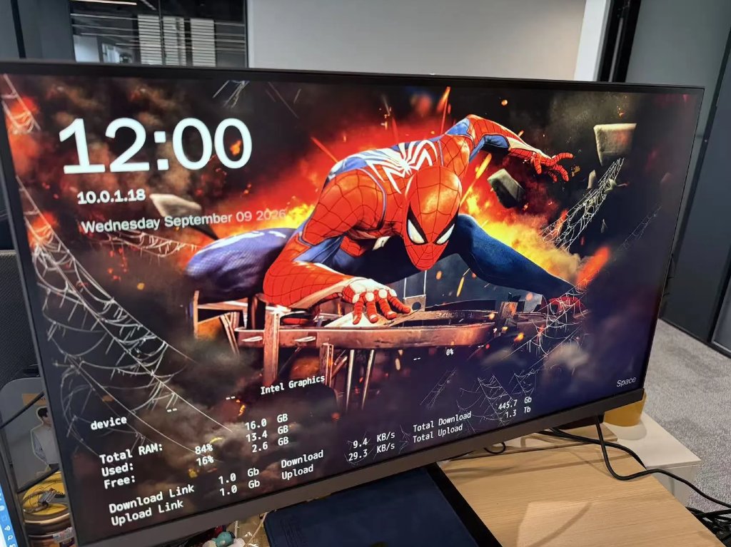 ZimaSpace's tweet photo. The community has been taken over by zima-display lately 😂 Everyone’s going wild DIYing their own dashboards — system stats, custom backgrounds, different layouts… it’s getting seriously fun.
Haven’t made yours yet? You should definitely give it a try.

#ZimaOS #SelfHosting #Homelab #DIY #ZimaDisplay