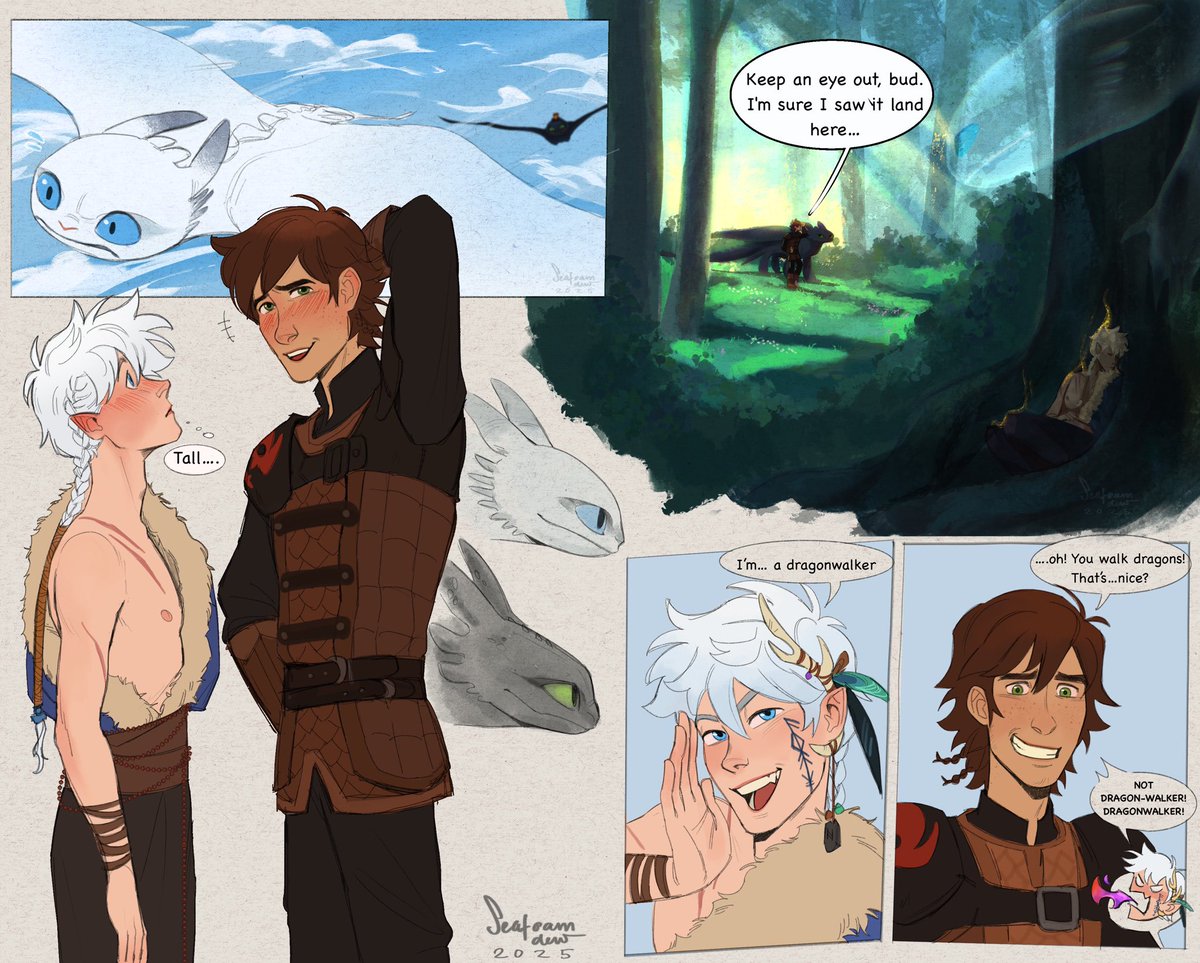 seafoamdew's tweet photo. My beloved dragonwalker au 😩❤️ #hijack #frostcup #jackfrost #hiccup https://t.co/zYvOUOgTJA