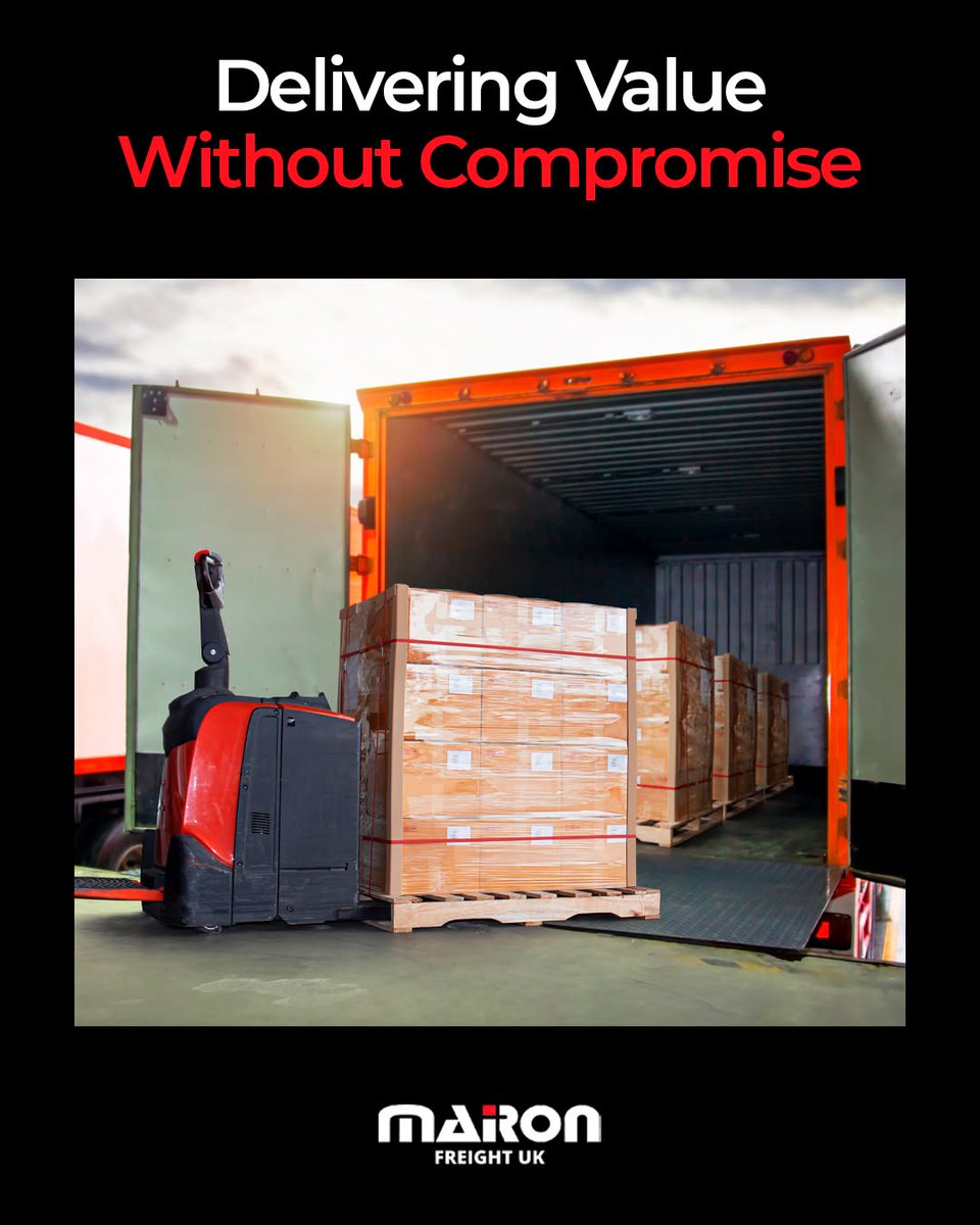 ShawandaJac8's tweet photo. Quality. Reliability. Value. Flexible freight solutions tailored to your business mean no compromise on service or price. Move smarter with Mairon Freight. https://t.co/rRYwE7PUWE