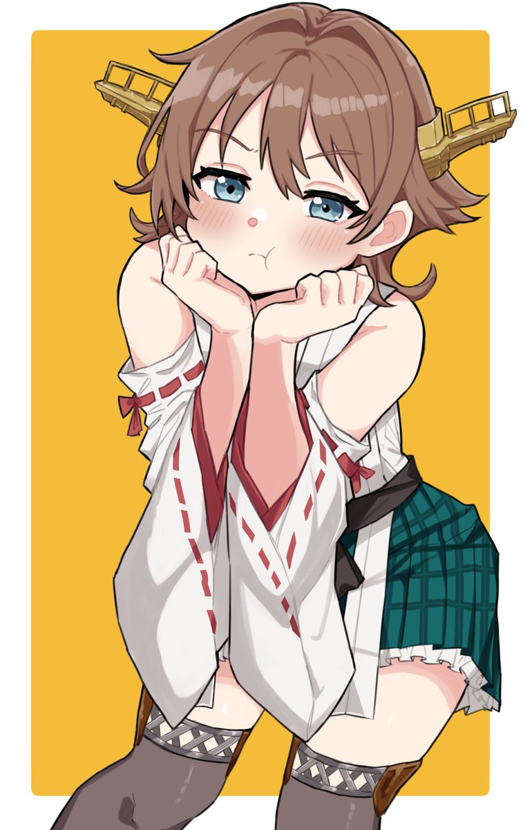 dokuganru_'s tweet photo. 顔ふくれ比叡ちゃん🚢描いた https://t.co/bP6oB4FqKt