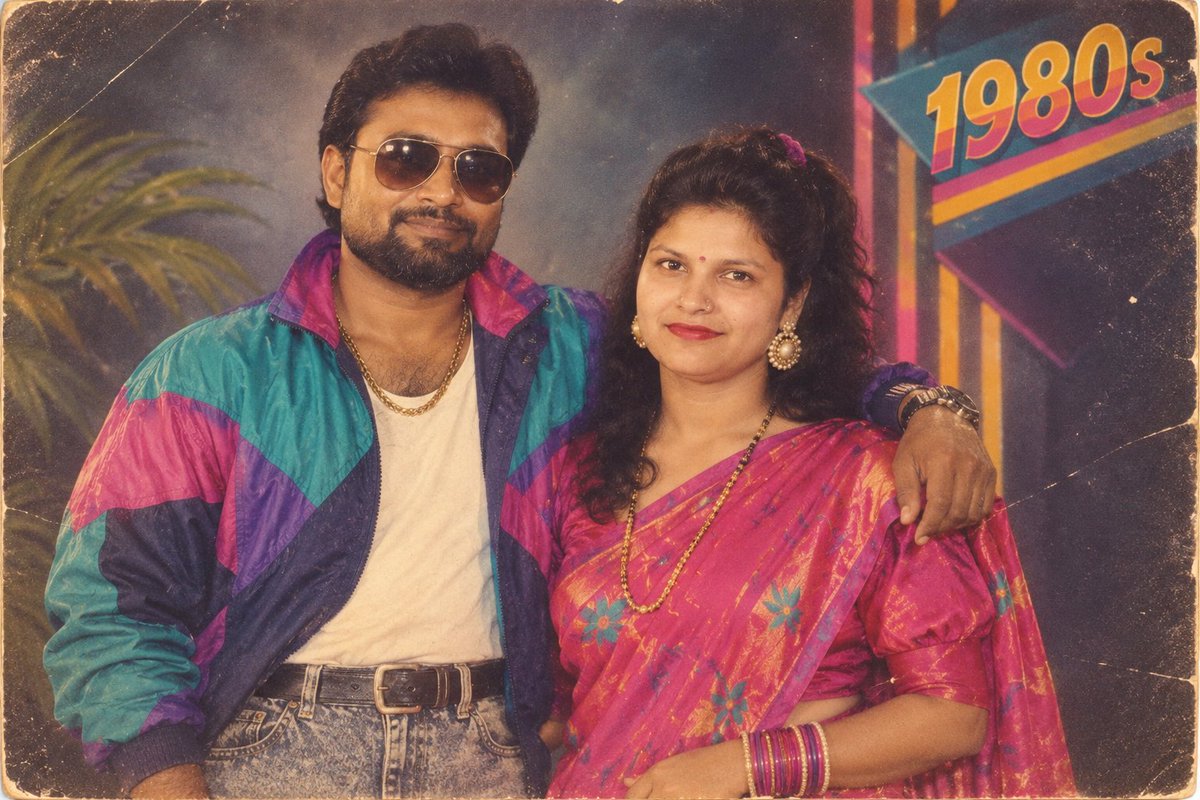 ApParashar542's tweet photo. 1980 ka trend https://t.co/43FNyAwf81