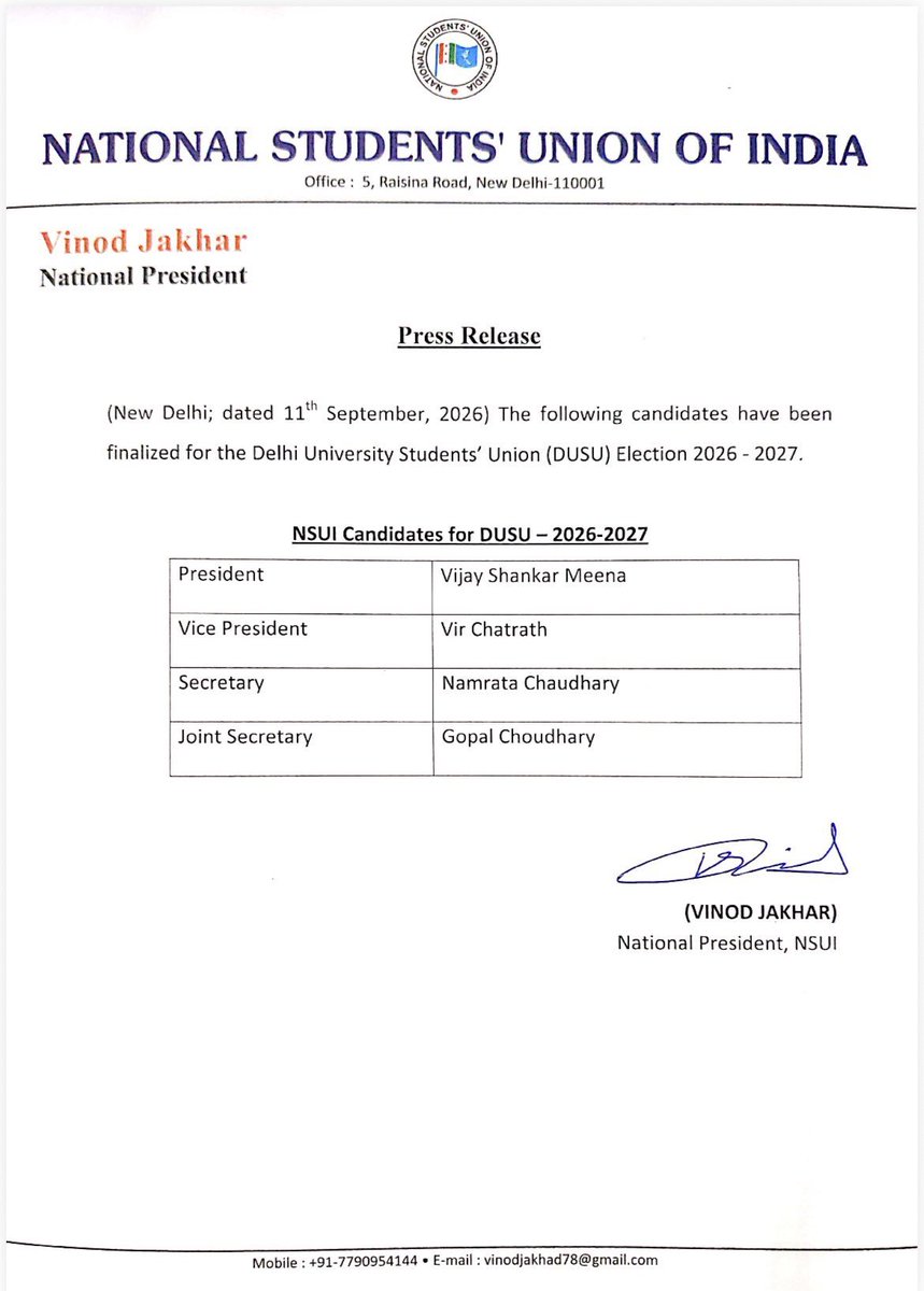 yaduvanshi___01's tweet photo. दिल्ली विश्वविद्यालय छात्र संघ चुनाव में 
सही टिकट वितरण ना करके 
#NSUI ने अध्यक्ष की सीट इस बार 
फिर गवा दी.. 
लोकप्रिय उम्मीदवार को जगह ना देकर !
#NSUI
#Vishesh_Yadav
#Depanshu_sokeen 
#Gopal_chaudhary https://t.co/JTvqiZxGMq