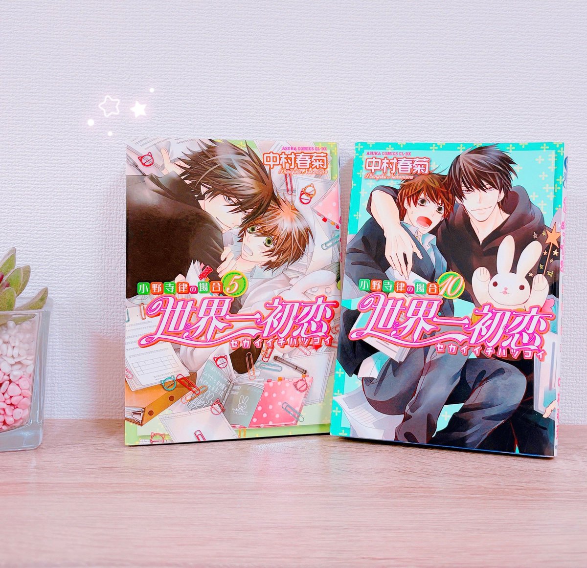 serikotkrt's tweet photo. 最近見かける、誕生日を好きな本の巻数で表すやつ
小野寺くんのツンデレが全盛期巻＆高野さんの読者を煽りまくっているような顔が、よ、良〜！！
特に10巻は高野さんの独占欲つよつよ巻で大好きなので10日に生まれてきてよかったなぁ〜（壮大）
自分の誕生日が素敵に思えてきたのでみなさんもぜひ☺️ https://t.co/xnnSxhsYxR