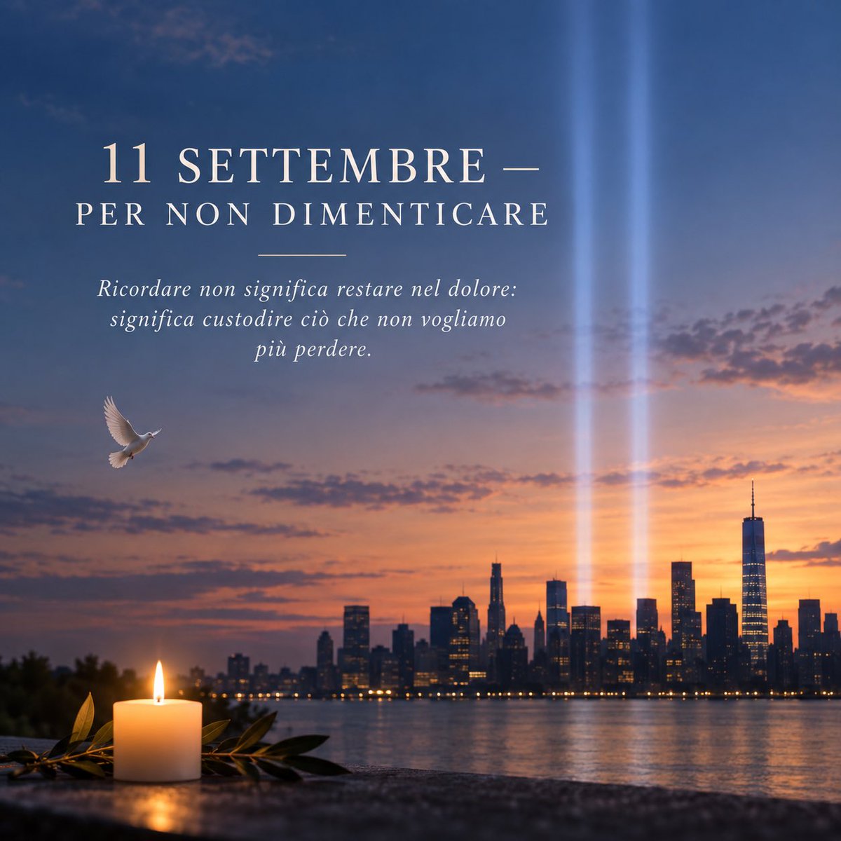 RagGreta's tweet photo. Per non dimenticare. Ci sono date che il tempo non riesce a rendere lontane. Ricordare significa custodire il valore della vita, della pace e dell’umanità che ci unisce.
«Ricordare non significa restare nel dolore: significa custodire ciò che non vogliamo più perdere.» https://t.co/kR3x53ZQgC