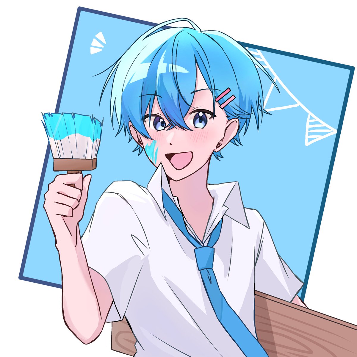 kar_kar1582718's tweet photo. 文化祭準備🩵🎨
#ころんギャラリー https://t.co/joBbsO0NG5
