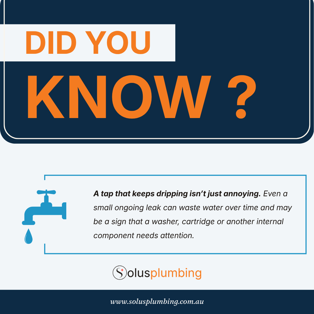 solusplumbing's tweet photo. A dripping tap can waste water over time and may point to a worn washer, cartridge or other internal component. Solus Plumbing can inspect the tap and determine the right repair.

#DrippingTap #TapRepair https://t.co/4hOb3w0Vn6