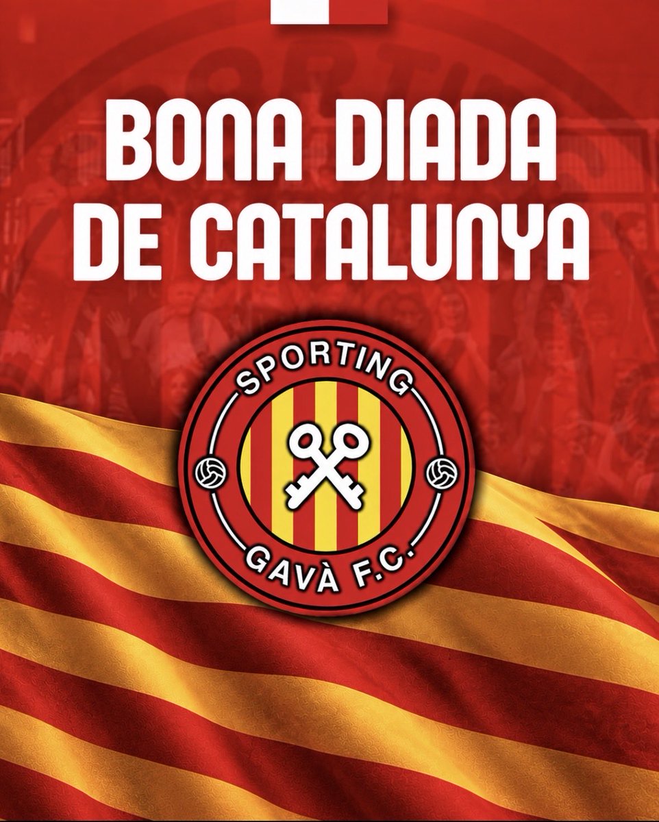 FCSportingGava's tweet photo. 𝐁𝐨𝐧𝐚 𝐃𝐢𝐚𝐝𝐚 𝐝𝐞 𝐂𝐚𝐭𝐚𝐥𝐮𝐧𝐲𝐚 𝐚 𝐭𝐨𝐭𝐡𝐨𝐦! 💛❤️

#FCSportingGavà | #SomFamiliaSporting https://t.co/O4jsGAwd97