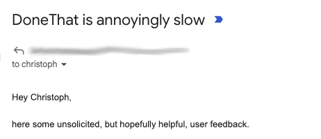 heychristoph's tweet photo. The point of MVPs is to trade polish for faster iteration times through faster feedback.

The problem: You share something that you know is subpar and that creates anxiety.

I reframe it as validation: Somebody wants this to work. And then transform the anxiety to a drive. https://t.co/S1hWRaTqMP