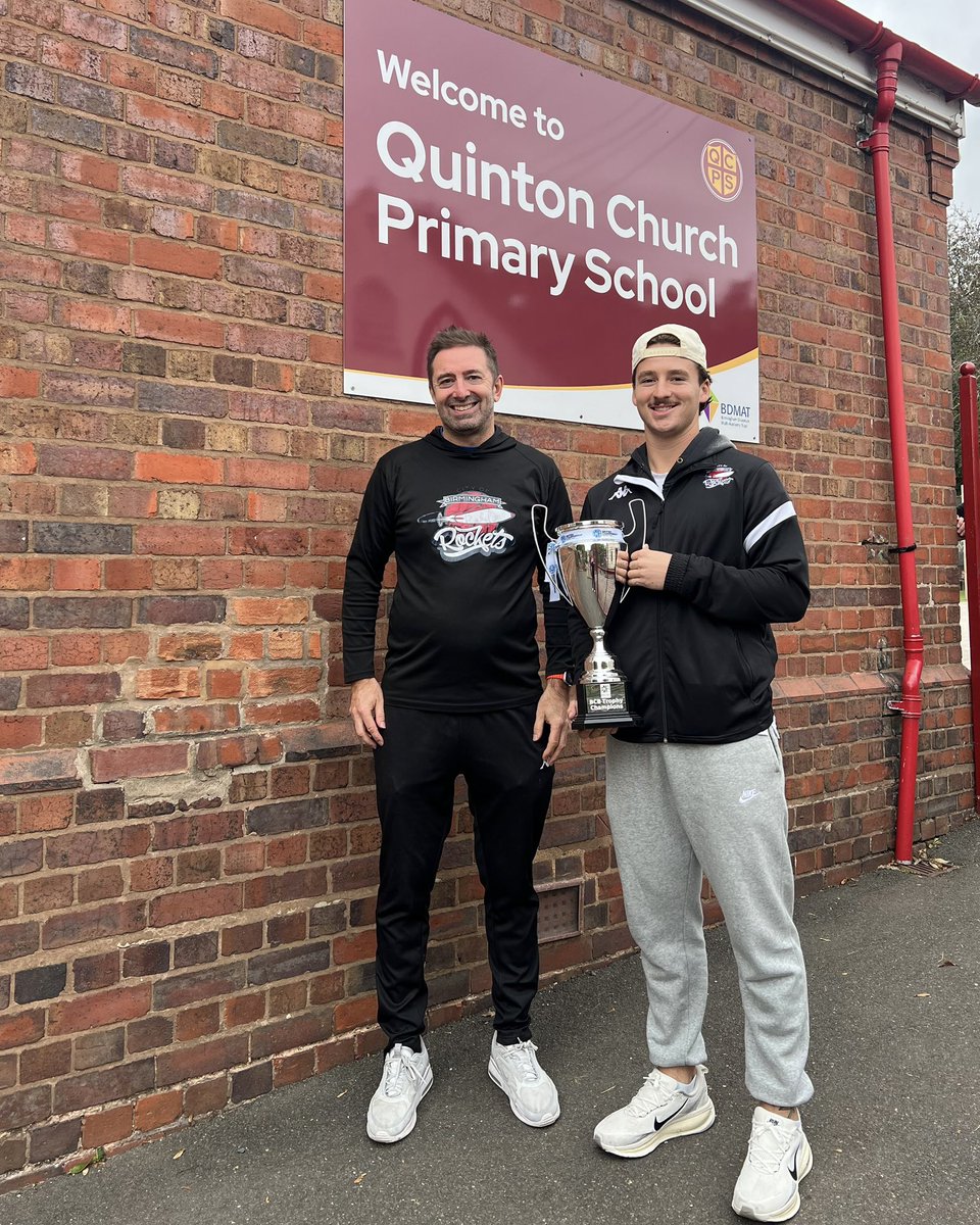cobrockets's tweet photo. 🏫 Rockets CEO Rob Palmer &amp; BCB player Spencer Bain visited Quinton Church Primary School yesterday!

The children asked questions about basketball, learned some skills and even lifted the BCB Trophy! 🏆 

We can’t wait to see you all at Sunday’s game! 🏀

#BCB2627 #WeAreRockets https://t.co/AVglp9oj7b