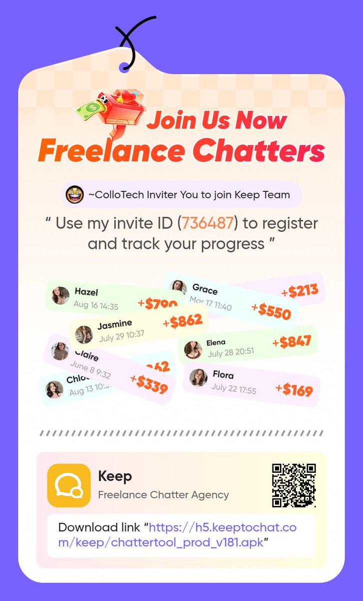 TechTalentNet's tweet photo. I'm earning pocket money just by chatting on this app It's ~ColloTech (ID:736487) - come earn with me!
Download here https://t.co/b4ZTLnQk6C https://t.co/UbjRHWdqBY