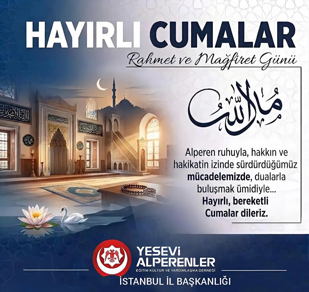 yesevialpern's tweet photo. #hayırlıcumalar https://t.co/YFo0ff8Xrf