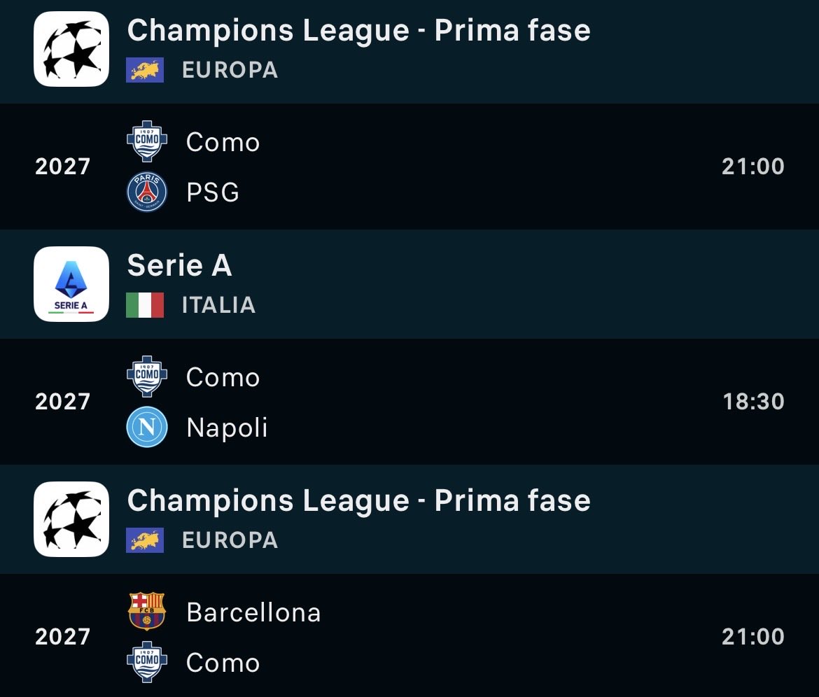 IlManna15's tweet photo. Indovinate chi è l’unica squadra che fa la Champions che tra le due partite più importanti del girone unico (le ultime due), ha una partita facile in casa contro una neopromossa?

Addirittura Napoli Como, Butti si è superato proprio quest’anno https://t.co/GtXKMRonGJ