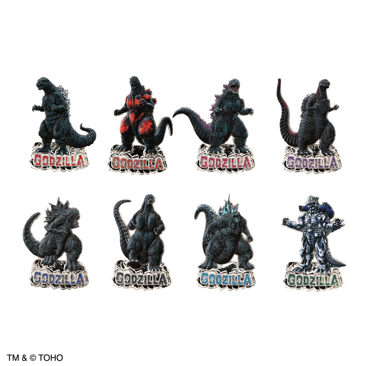 godzilla_jp's tweet photo. ◥◣ #東宝ゴジラNEWS ◢◤

ゴジラのゴツゴツした質感を再現！
立体感のある印刷が特徴の、ゴジラと怪獣のピンズコレクションが登場！
デザインは全部で8種類。どれが出るかはお楽しみ♪

ゴジラ・ストアほか
取り扱い店舗にて発売開始！
https://t.co/1OkwgO8QQN

#ゴジラ #Godzilla https://t.co/sBaCJrCa3b