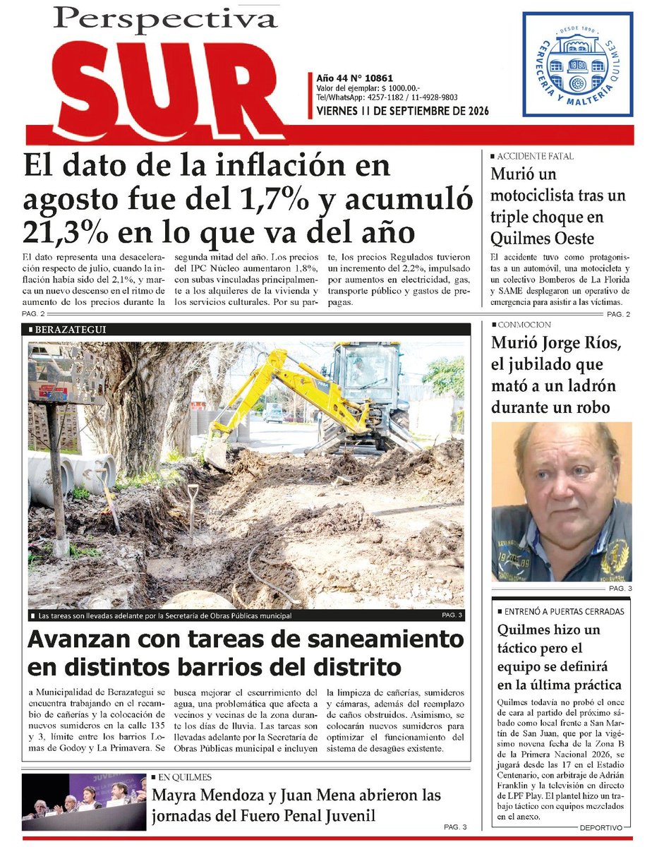 perspectivasur's tweet photo. #TAPA No te pierdas la edición de hoy del diario #PERSPECTIVASUR https://t.co/0Be6KUjmhd