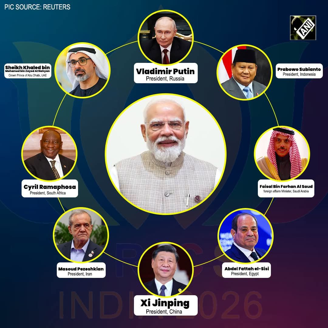 ChenabpluseAMIT's tweet photo. The 18th BRICS Leaders’ Summit will take place in New Delhi on September 12–13, bringing together leaders of the expanded 11-member grouping. The summit will focus on trade, investment, energy and food security, supply chains, multilateralism and global governance. https://t.co/kxRHlIGGF0