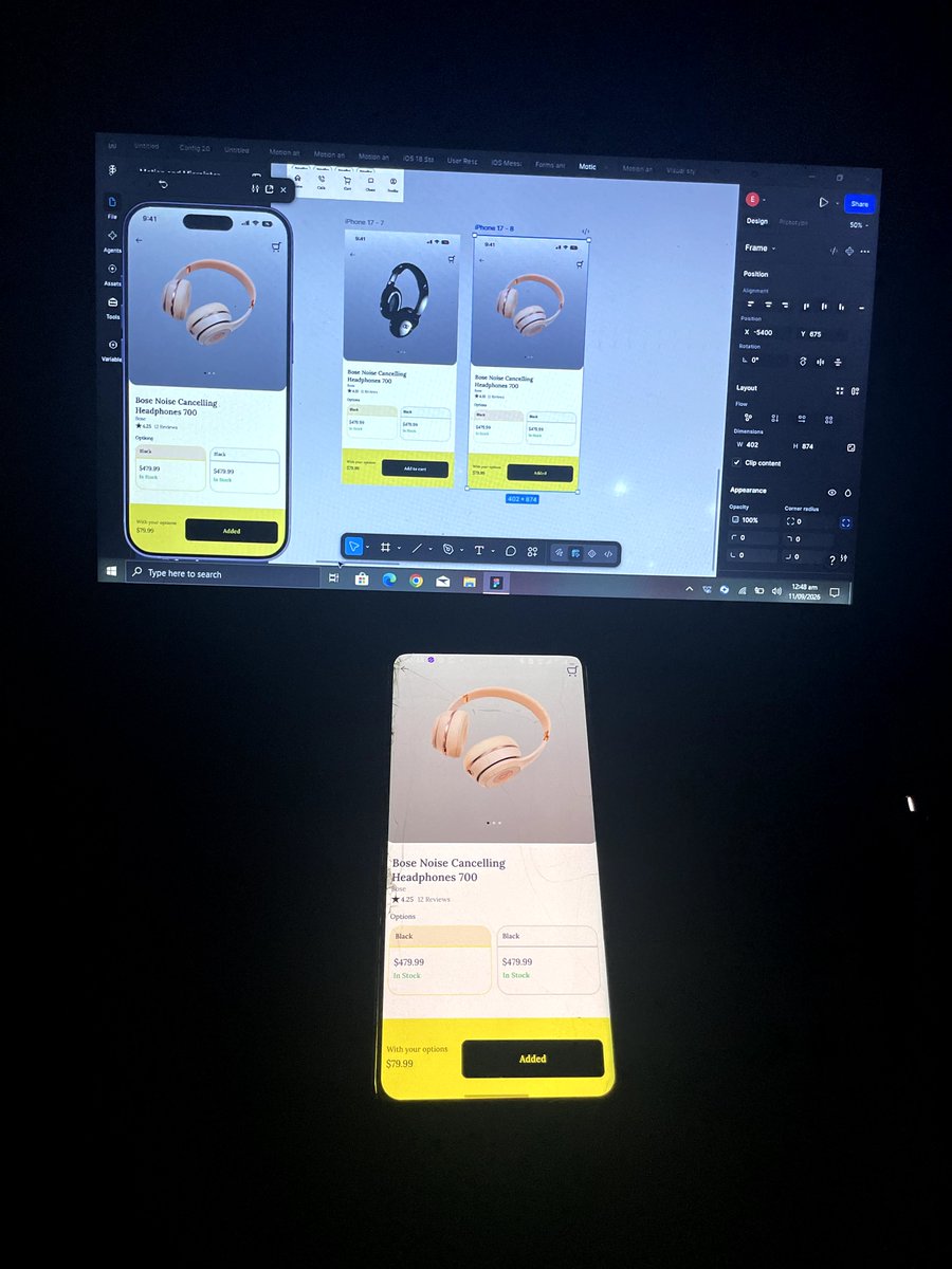 Eddyyy_10's tweet photo. GOD be glorified and exalted 

Micro-interactions, by design. 

Exploring button micro-interactions and cart overlay screens—small details that make an interface feel more responsive, intuitive, and engaging.

#UIDesign #UXDesign #MicroInteractions #ProductDesign #UIUX https://t.co/MgiFuOhyec