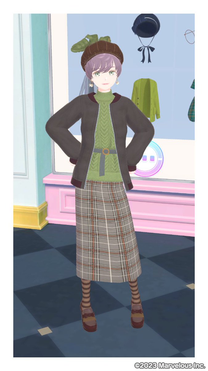 luuna74780413's tweet photo. ✕プレッピー
◎黄緑
◎ブルゾン
◎チェック
#ファッションドリーマー
#FashionDreamer 
#fdお題bot https://t.co/DlWL6H0l1W