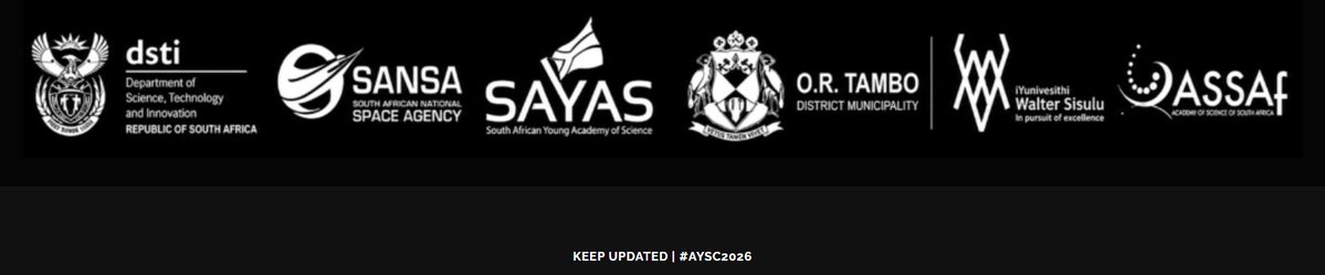 ASSAf_Official's tweet photo. 🧳 48 HOURS TO GO! 🚌🌍

Next stop: Mthatha! AYSC 2026 brings Africa’s young scientists together to explore sustainable water and safe sanitation towards Agenda 2063. 💧🔬

📅 13–15 Sept | 📍 WSU, Mthatha

See you there! 👋

#AYSC2026 #ASSAf #SAYAS #YouthInScience #WaterSecurity https://t.co/h9nfnHwInd