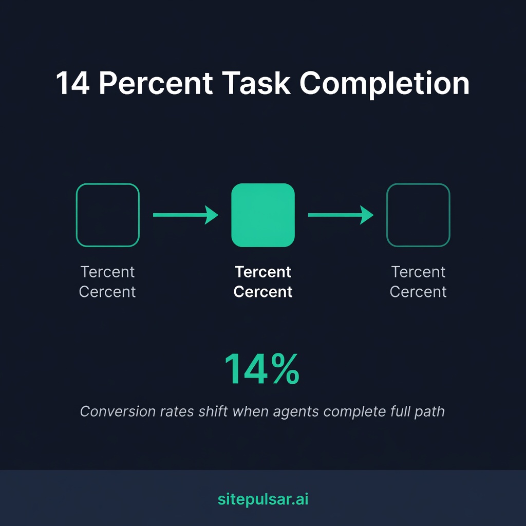 SitePulsar's tweet photo. Audits found 82% of sites let agents read content but only 14% let them fill forms or read live pricing.

Agents rarely finish your top action. https://t.co/CsWkEuSAdN