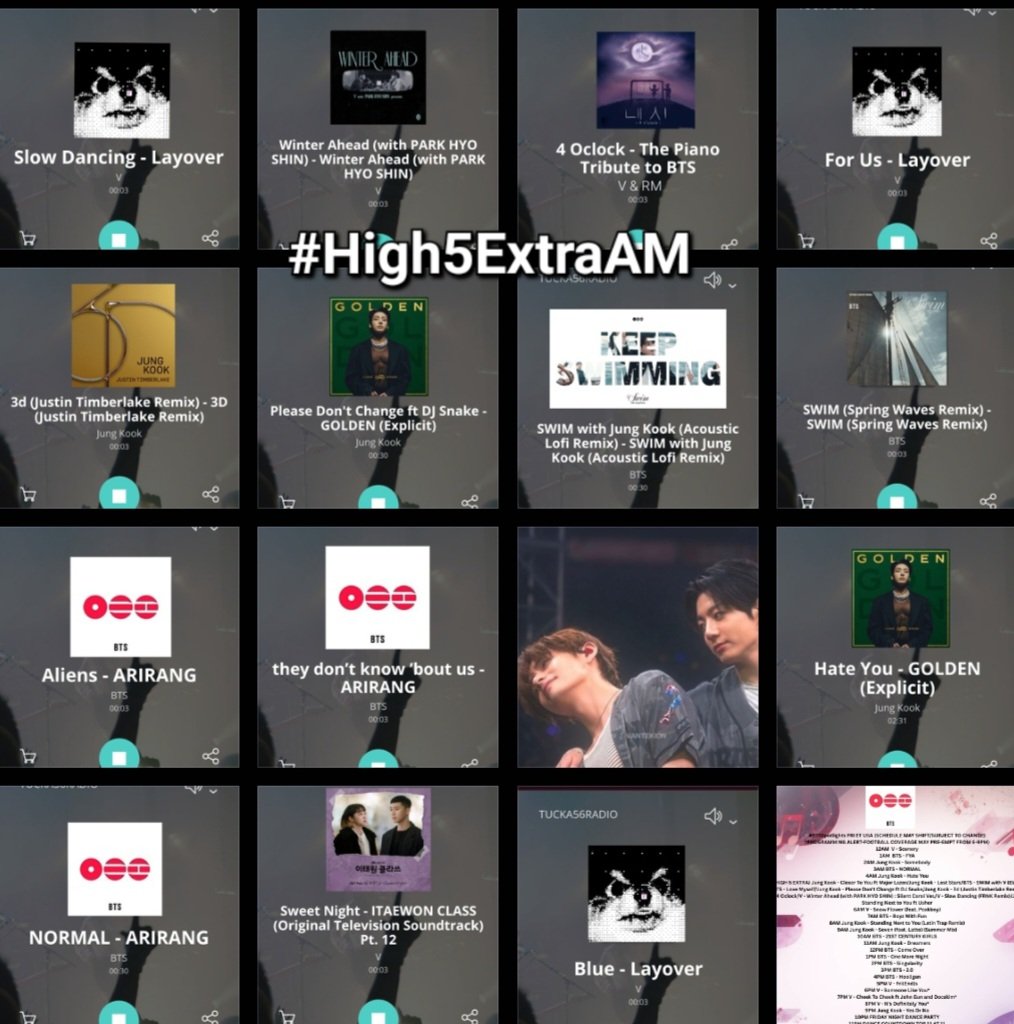 TaeKook_Radio's tweet photo. Thanks @RadioTucka56 for 🎶 by #V #JUNGKOOK & #BTS on the #High5ExtraAM
#SlowDancing #LayoVer
#WinterAhead #HyoShin
#4oClock #RM
#ForUs
#3D #Timberlake #Golden
#PleaseDontChange #DJSnake
#SWIM JK & Spring Waves
#Aliens #ARIRANG
#theydontknowboutus
#TKRadio ✨️❤️💜🫶🤝 https://t.co/mIhjEtEd9g