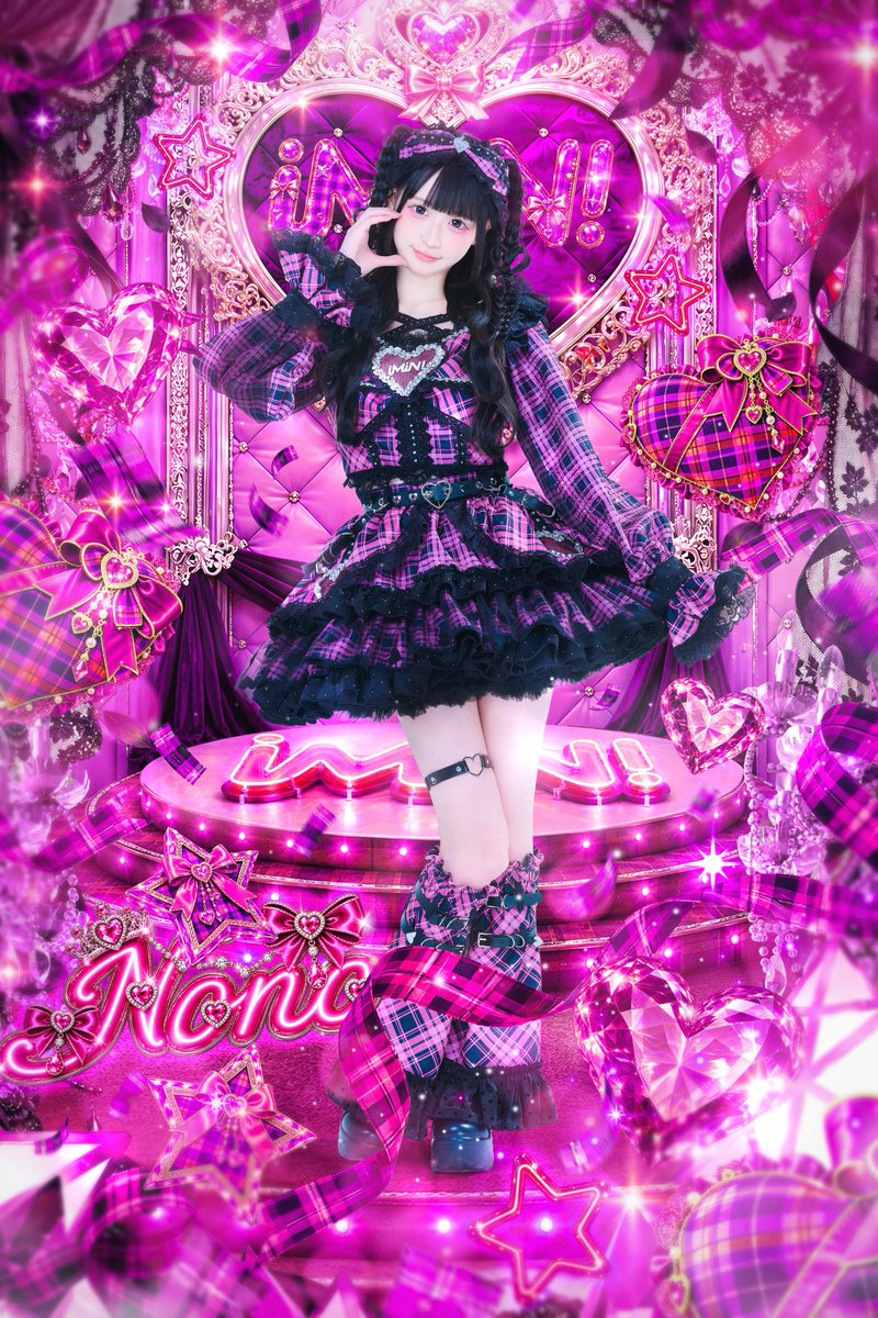 iMiN_official's tweet photo. 【メンバー公開】
♡桃乃のの　@iMiN_nono 
♡担当カラー　ピンク色
♡もーもーのーしかのーのーのー！

「ののからおめめ離さないでね♡」

#iMiN https://t.co/8S3IloCoWO