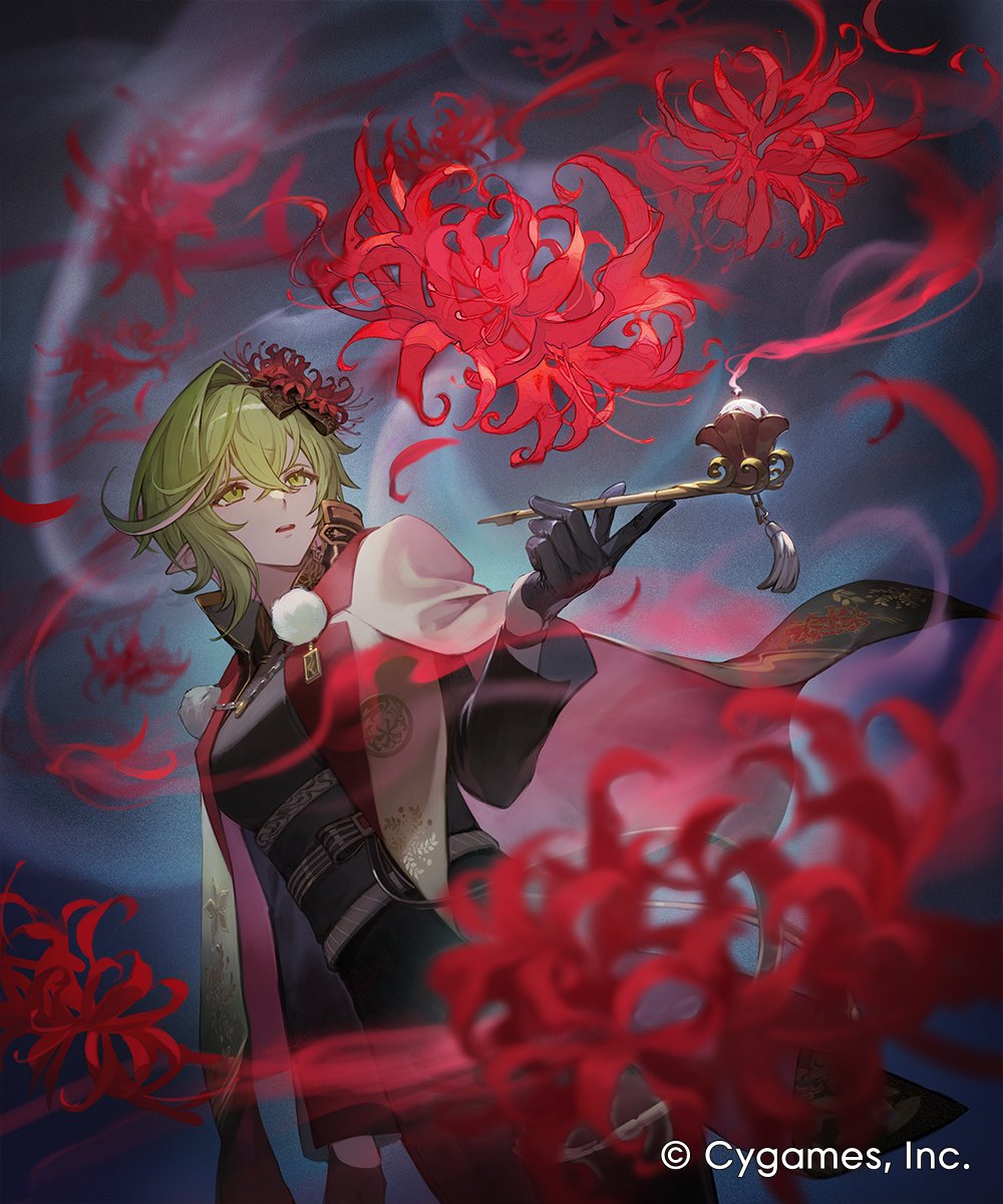 Ovvvnemi's tweet photo. Shadowverse: Worlds Beyondにて「緋岸橙酔」のカードイラストを描かせて頂きました。 #シャドバWB https://t.co/o7wnj1ZVj4