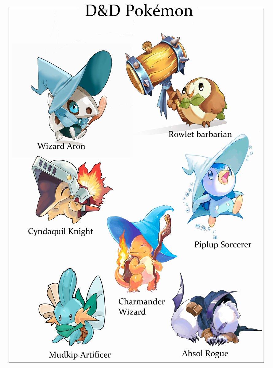 artcher_artwork's tweet photo. D&amp;D pokemon! https://t.co/0ZnL2ULnH6