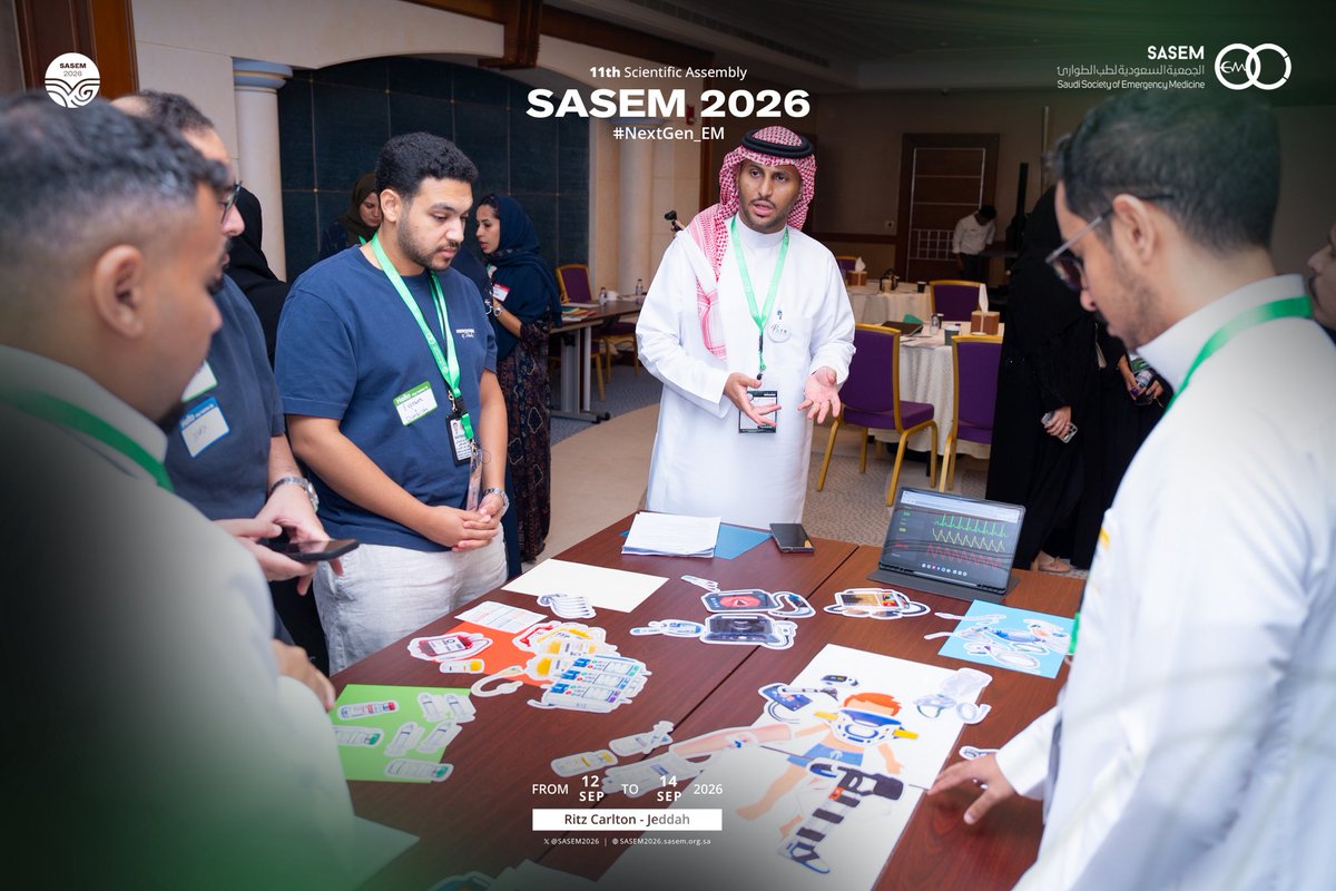 sasem2026's tweet photo. @SaudiEmergency 🩺 👼🏼

A special appreciation to our workshop moderators for their expertise, energy, and commitment to shaping better trauma care. 👏

Dr. Turki Bukhari
Dr. Lama AlFakhri
Dr. Ghada Al Qahtani
Dr. Huda Turkistani
Dr. Abdulrahman Al Zahrani

#SASEM2026
#NextGen_EM https://t.co/rtcWLyZ3LE