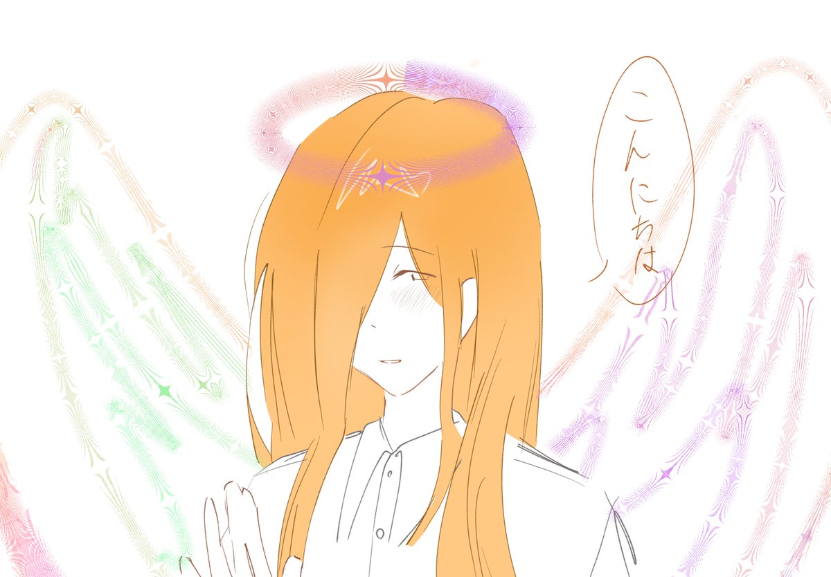 kak1_00's tweet photo. #ギナ様どうかご覧ください
 #ぎなさん描いたよ
天使様が好きすぎるがあまり幻覚が見えてしまう信者 https://t.co/zOqmcqVwiA