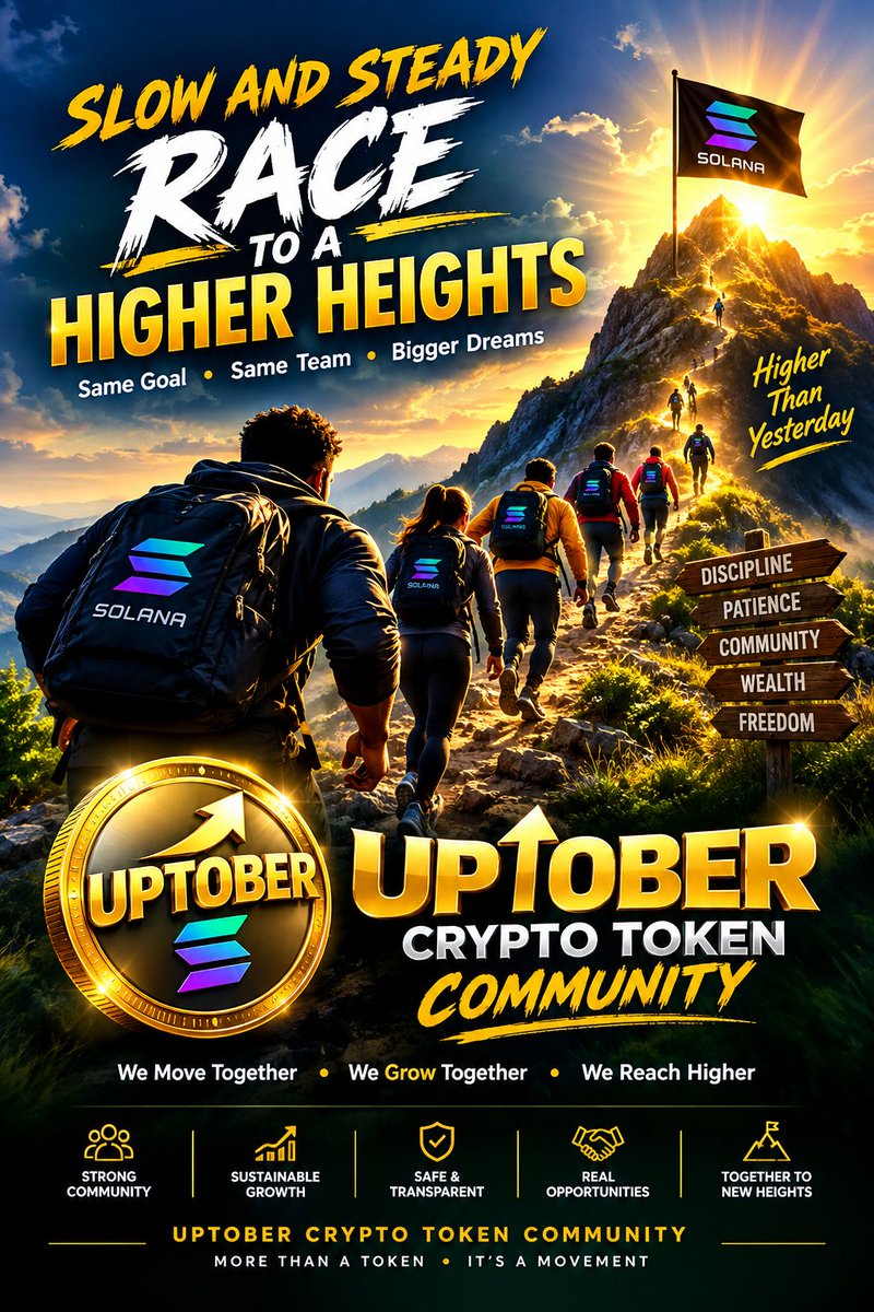 UPTOBER1's tweet photo. Slow and steady wins the race. It's a gradual movement till we hit bonding. We are heading to millions. Buy and hold, don't give your position to whales.

$UPTOBER CA:
G9zvNhFo4abUWAcRYTeX1nNtsVreVBSxBHN16Yoopump

#bullish #uptober #solana #sol #pumpfun #btc #bullrun https://t.co/H7fn3XGlTK