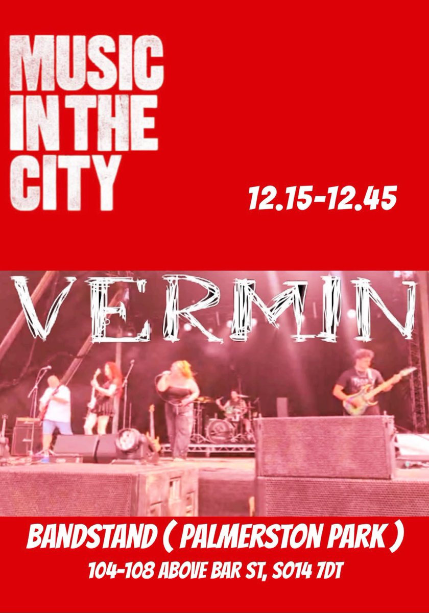 LexieHyJinx's tweet photo. Anyone in Southampton tomorrow??? You should be....@musicinthecity is happening and my band Vermin are gonna be there!!! Go check us out on all music platforms! I wanna see you up front singing your hearts out!💋❤️ https://t.co/XpanINDJW8