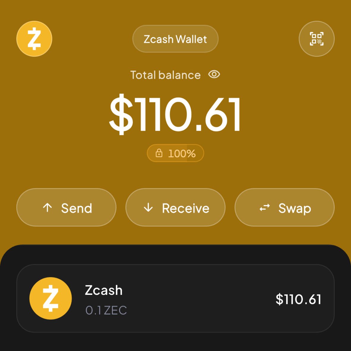 FreedomWallet's tweet photo. A first look at Zcash in Freedom Wallet.

$ZEC support is almost ready. https://t.co/SGARPhZPsO