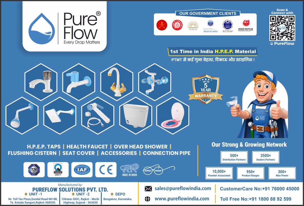 ceramic_india_'s tweet photo. Pureflow Solution, Toilet Seat Covers & Cistern Manufacturers, Ceramic India
https://t.co/zWdpTqm0V6
#Pureflow #Solution #toilet #seat #cover #cistern #plastic #pvc #commode #manufacturers #suppliers #exporters #ceramic #india #morbi #gujarat https://t.co/4Cn4q148Xh