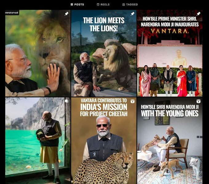 thecaravanindia's tweet photo. Archives | A joint investigation by the German publication Süddeutsche Zeitung and the Venezuelan media outlet Armando Info has revealed that Vantara, owned by Anant Ambani, the youngest son of the Reliance chairperson, Mukesh Ambani, has received at least thirty-nine thousand wild animals from over thirty countries since 2022. Several of the imported animals in Vantara actually belong to species that are subject to an international trade ban, under the CITES. The report notes that Vantara has been under international scrutiny for bypassing restrictions under the CITES, possibly with cover from the Indian government.

Read @akhileshhpandey's cover story on how Modi's Project Cheetah is falling apart from our April 2025 issue:
https://t.co/0bbjfYM2ld 
#Vantara #NarendraModi