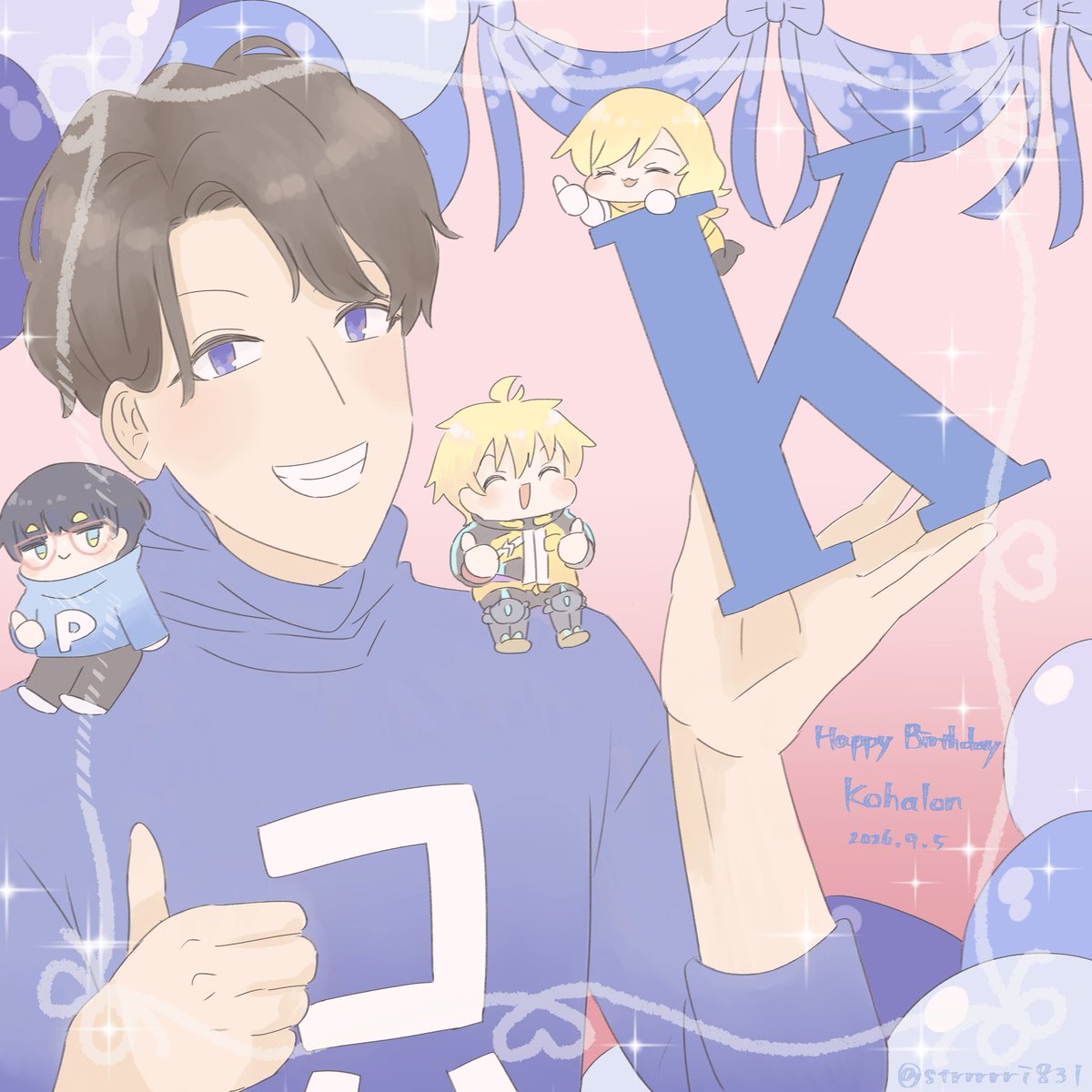 strrrrri831's tweet photo. 大遅刻すみません！！！！！
コハロンさんお誕生日おめでとうございました！！🎉🎉🎉
これからも小原さんがぽんPさんと2人でのびのび活動できますように🙏応援してます🫶🫶 https://t.co/niua2Ust0X