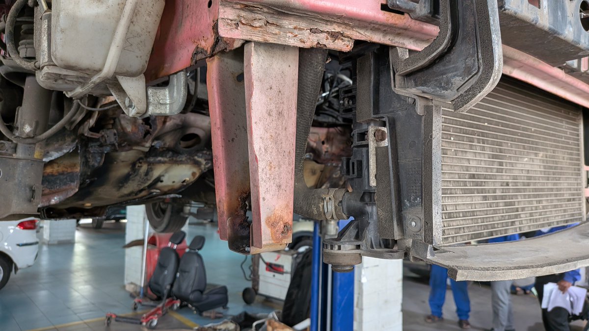 Abhirup39226356's tweet photo. @TataMotors_Cars @TataMotors 6 years, 4th visit for serious rusting. Vehicle now dismantled, with alarming metal deterioration. Workshop says anything beyond “approved scope” is chargeable and has declined sharing video. ALL affected metal properly assessed &amp; rectified. https://t.co/2oCXgIt4s8