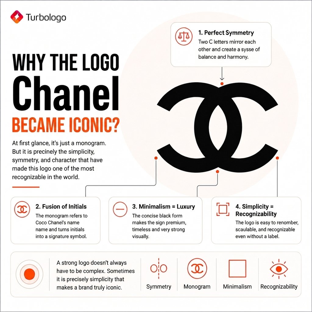 turbologo_com's tweet photo. ✨ Continuing our series on iconic logos.
Today — Chanel 🖤
How did two interlocking C’s become such a powerful symbol of luxury and recognition? Check out the infographic.
Which logo should we analyze next? Let us know in the comments 👇
#logo #branding #design #Chanel #Turbologo