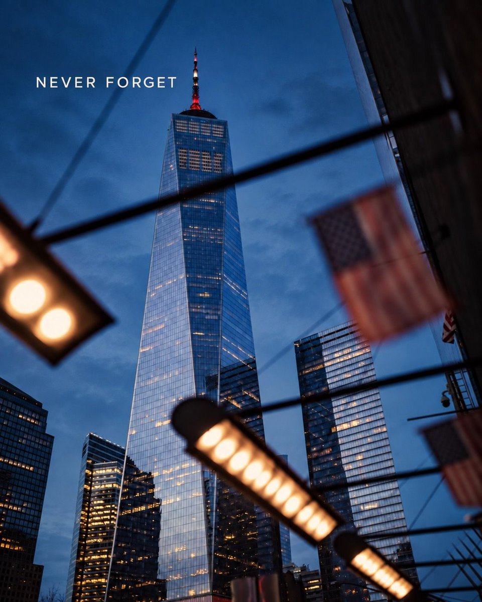 FCLXFireSafety's tweet photo. Twenty-five years ago, Never Forget became a promise.

To remember every life taken in New York City, at the Pentagon, and aboard Flight 93. Every family forever changed. Every first responder who ran toward danger. Every act of courage, sacrifice, and unity that answered the worst of that day.

Twenty-five years later, we keep that promise by carrying their names and stories forward, and refusing to let the years make their lives, courage, or sacrifice feel distant.

The years have passed. The promise has not.

#neverforget